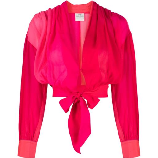 Forte Forte blusa con collo lavallière - rosa
