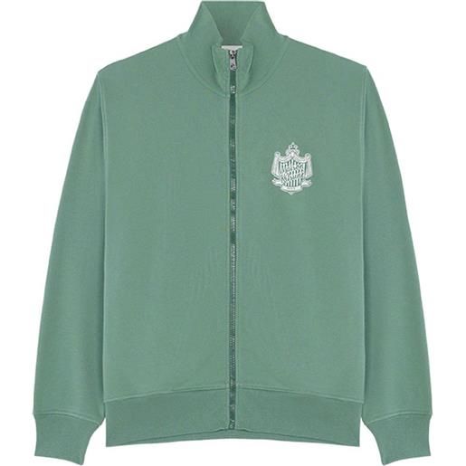 Maison Kitsuné felpa con zip - verde
