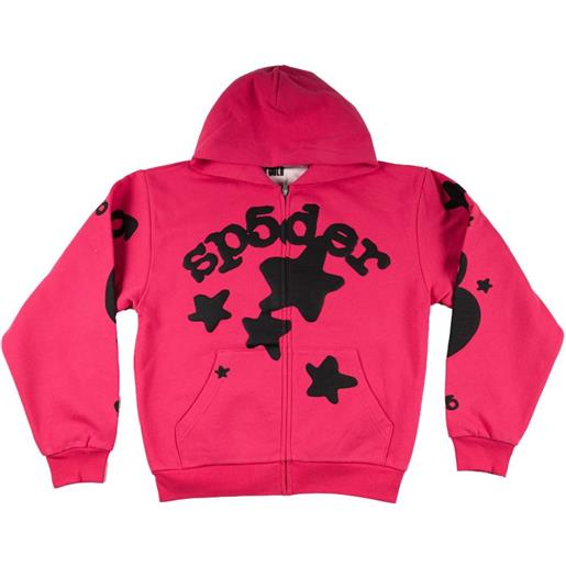 SP5DER felpa beluga con zip - rosa
