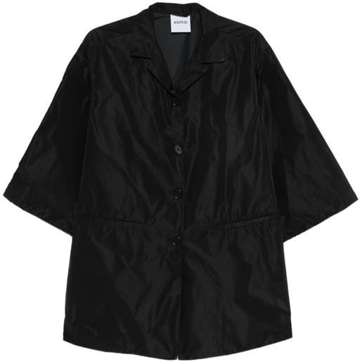 ASPESI cappotto a maniche corte - nero