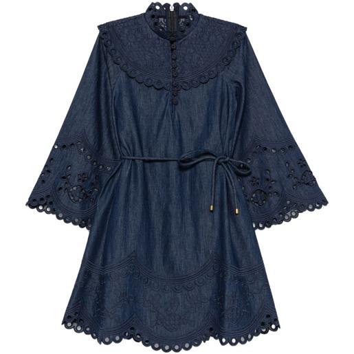 ZIMMERMANN abito con cintura - blu