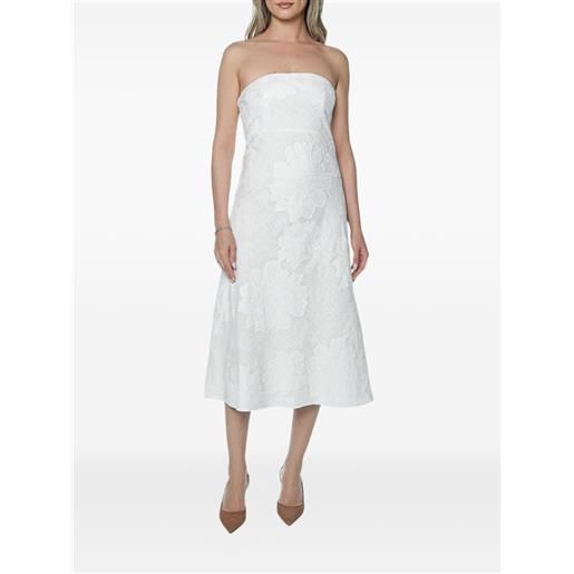Ted Baker abito midi sannie senza spalline - bianco