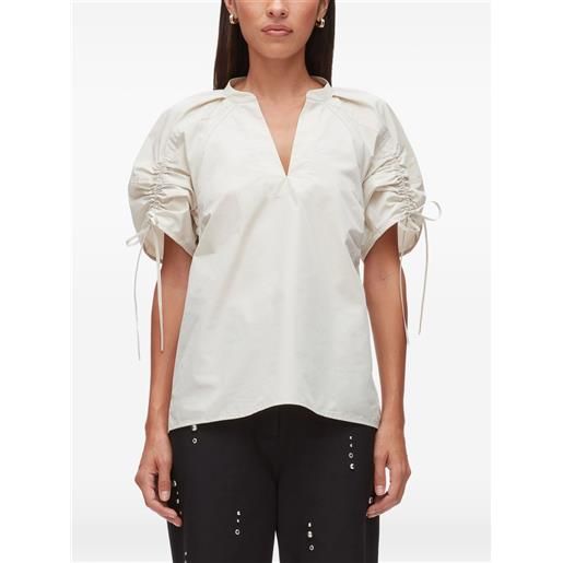 3.1 Phillip Lim top con scollo a v - toni neutri