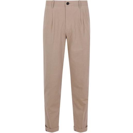 Incotex pantaloni plissé - toni neutri