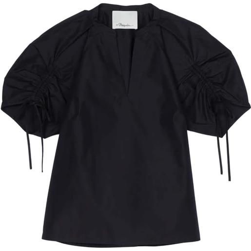3.1 Phillip Lim top con scollo a v - blu