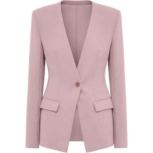 Patrizia Pepe blazer sartoriale con scollo a v - rosa