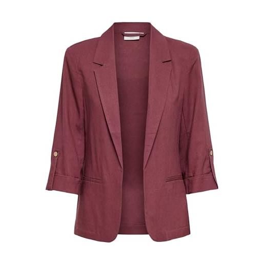 ONLY onlgoa 3/4 unline linen bl blazer cc tlr, marrone rosa, 44 donna