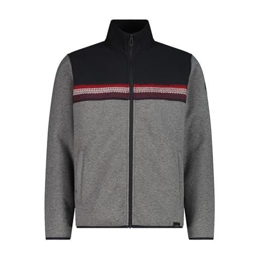 CMP felpa con zip da uomo in pile knit tech 35m3937