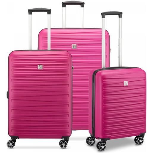 Modo By Roncato houston 2.0 set valigie (grande, medio, cabina) - magenta