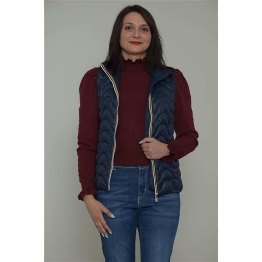 K-Way k way smanicato donna violette quilted warm, blu