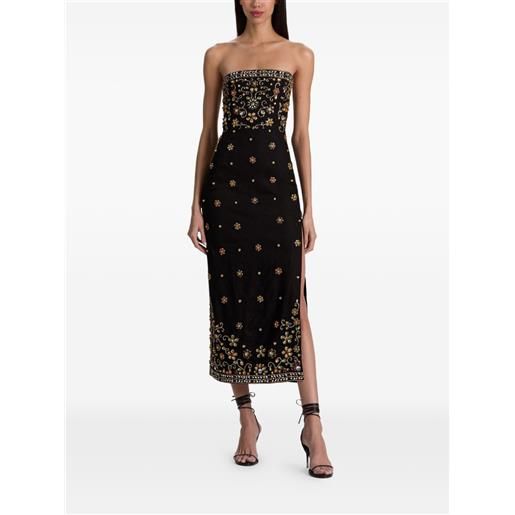 alice + olivia abito senza spalline nina - nero