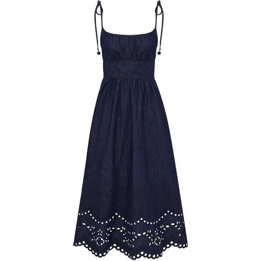 ZIMMERMANN abito midi mahon - blu