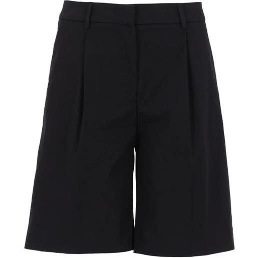 PT Torino olivia pleated-detail shorts - nero