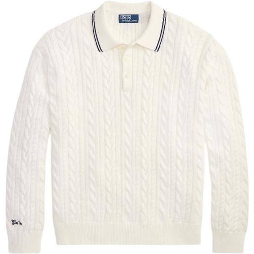 Polo Ralph Lauren maglione stile polo - toni neutri