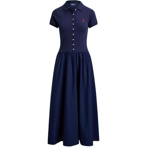 Polo Ralph Lauren abito con bottoni - blu