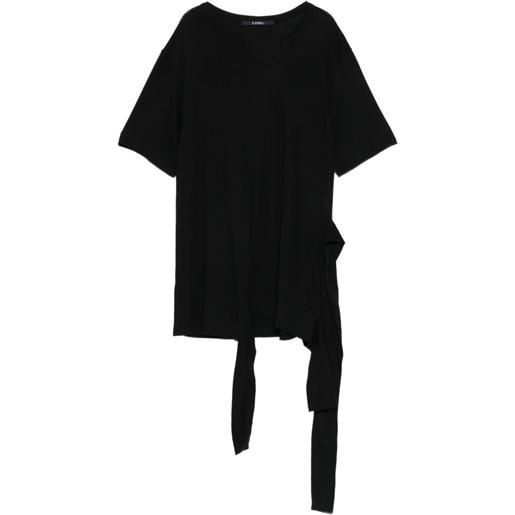 Limi Feu t-shirt asimmetrica - nero