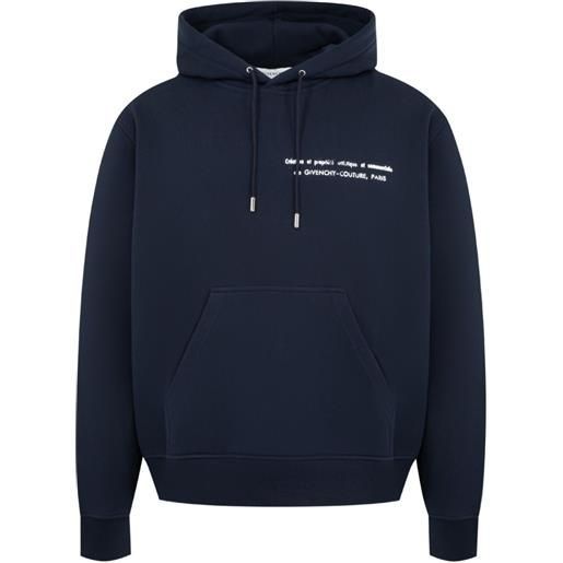 Givenchy felpa con stampa - blu