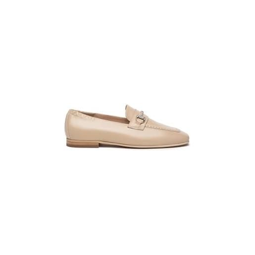 Nero Giardini e306341d mocassini donna in pelle - lino 38 eu