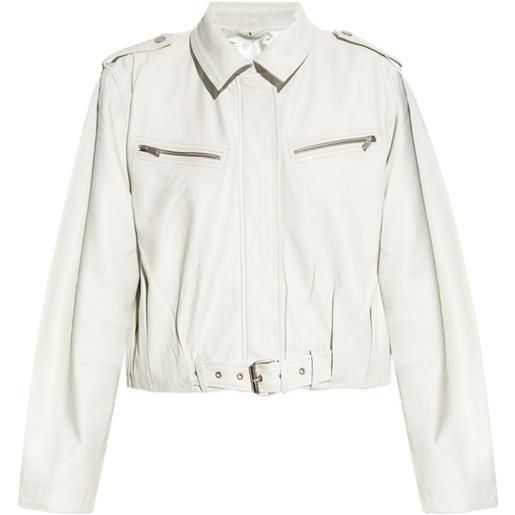 Gestuz giacca con spalline - bianco