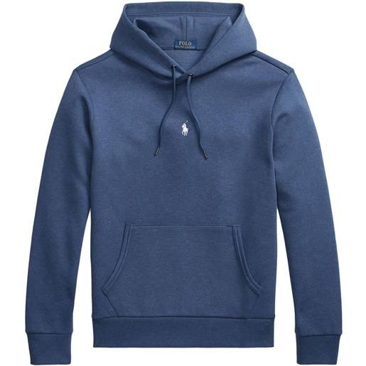 Polo Ralph Lauren felpa polo pony con cappuccio - blu