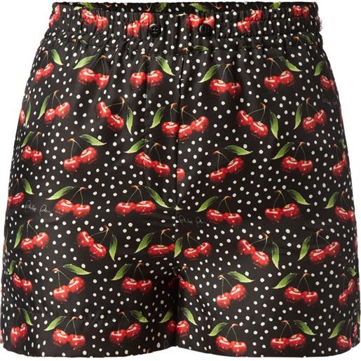 Philipp Plein shorts cherries - nero