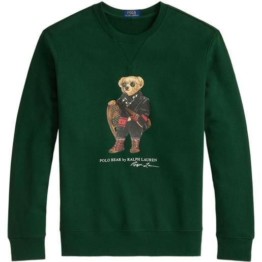 Polo Ralph Lauren felpa polo bear a maniche lunghe - verde
