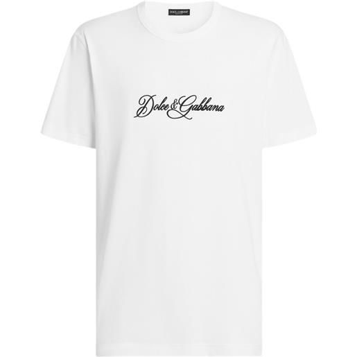 Dolce & Gabbana t-shirt in cotone - bianco