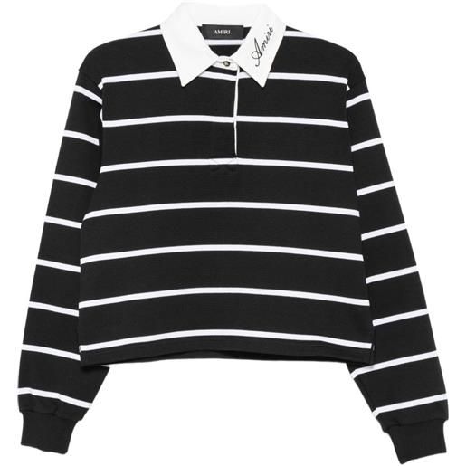 AMIRI polo a righe - nero