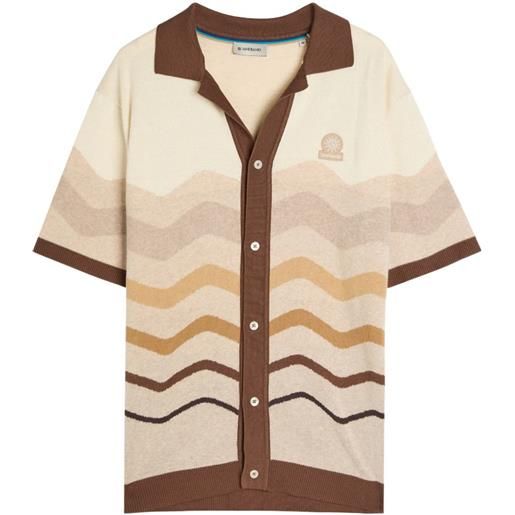 SANDBANKS maglione con motivo chevron - toni neutri