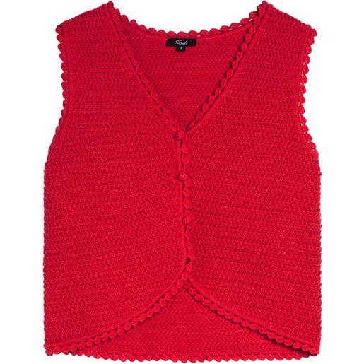 Gilet Donna A Righe Autunno 2024, Maglia Traforata Con Scollo A V E Schiena Scoperta, Perfetto Per Look Y2K E Casual - 4