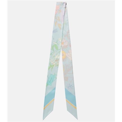 Gucci foulard Gucci flora in twill di seta con stampa
