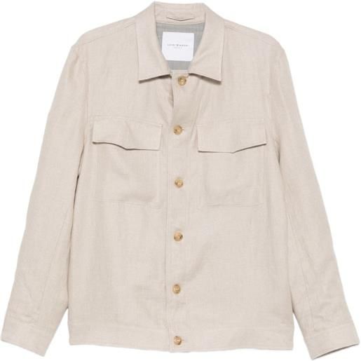Luigi Bianchi giacca-camicia con tasche - toni neutri