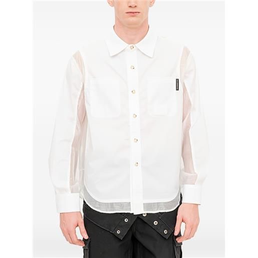 Andersson Bell camicia con inserti - bianco