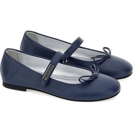 Monnalisa ballerine con fiocco - blu