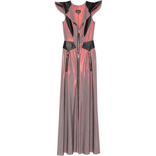 MITILIANE COUTURE abito lungo con zip - rosa