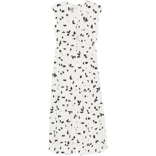 Alysi abito con ruches - bianco