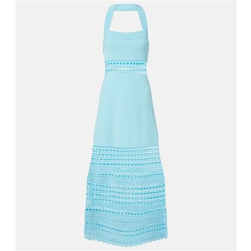 Simkhai abito midi blayne in maglia traforata