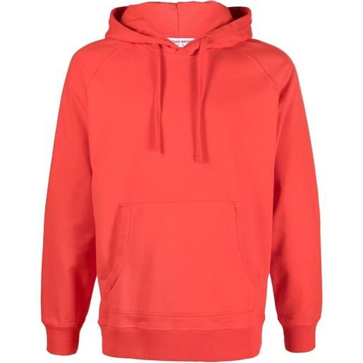 Orlebar Brown felpa francis con cappuccio - rosso