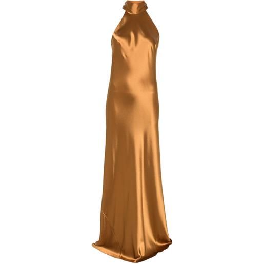 Galvan London abito da sera sienna - marrone