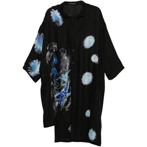 Yohji Yamamoto giacca con stampa - nero