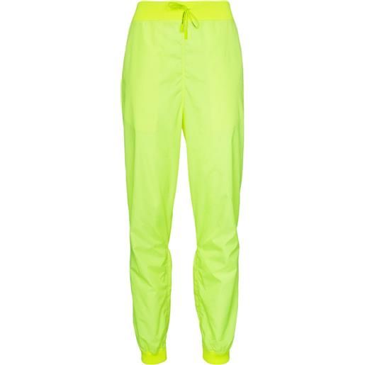 Off-White pantaloni sportivi a vita alta - giallo