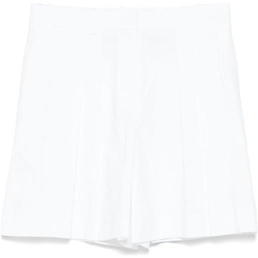 Theory shorts con pieghe - bianco