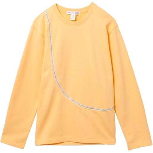 Comme Des Garçons Shirt felpa con zip - giallo