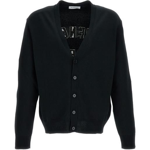 Givenchy cardigan con scollo a v - nero