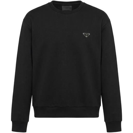 Prada felpa girocollo - nero