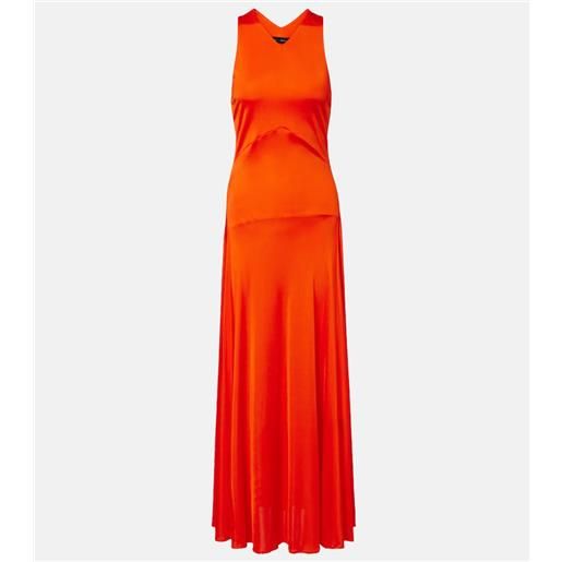 Proenza Schouler abito lungo naia in jersey