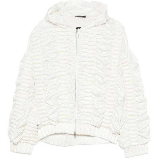 RAXXY giacca con ruches - bianco
