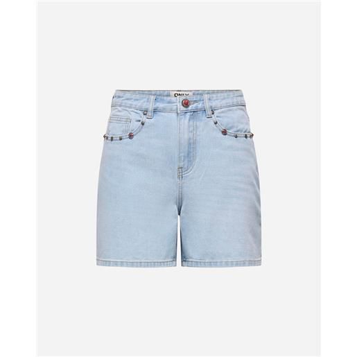 Only phine hw deco w - short - donna - denim