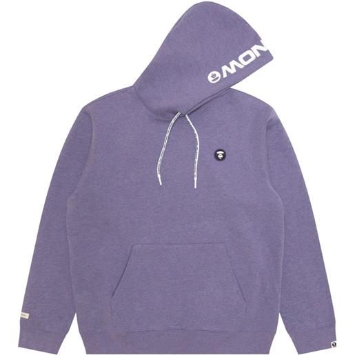 AAPE BY *A BATHING APE® felpa con cappuccio e logo - viola
