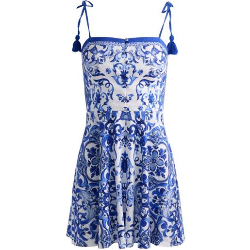 alice + olivia abito corto glinda - bianco